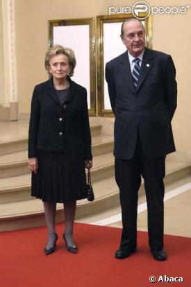 Jacques Chirac et sa femme Bernadette