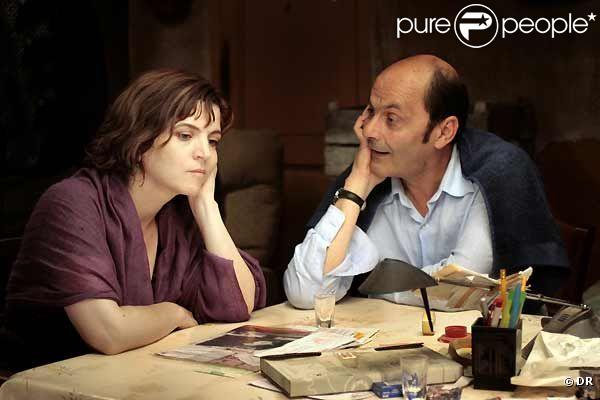 Agnès Jaoui et Jean-Pierre Bacri dans  Parlez moi de la pluie! , sortie en Juillet 2008.