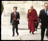 Matthieu Ricard arrive à l'Elysée