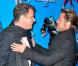 Brad Pitt et Will Ferrell à l'occasion de l'avant-première de  Megamind , à l'UGC Normandie, sur les Champs-Elysées, à Paris, le 29 novembre 2010.
