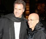 Will Ferrell et Jeffrey Katzenberg à l\'occasion de l\'avant-première de <em>Megamind</em>, à l\'UGC Normandie, sur les Champs-Elysées, à Paris, le 29 novembre 2010.