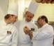 Gwendal Peizerat, Serge Dupire et Philippe Da Silva lors de la 14ème édition de la soirée La toque et les Sportifs, avec le chef Philippe Da Silva aux Gorges de Pennafort à Callas dans le Var en novembre 2010 