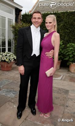Lara Stone et son époux David Walliams  