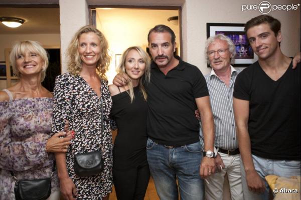  Audrey Lamy : au côté de son beau-frère Jean Dujardin, de sa soeur Alexandra Lamy et de son compagnon Thomas 