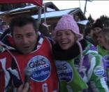 Jérôme Anthony et Sandrine Corman lors de la 6ème édition du Mont-Blanc des médias à Saint-Gervais (samedi 11 décembre 2010)