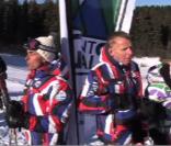 Gérard Holtz et PPDA lors de la 6ème édition du Mont-Blanc des médias à Saint-Gervais (samedi 11 décembre 2010)