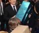 Nicolas Sarkozy et Carla Bruni lors du Noël de l'Elysée le 15 décembre 2010 au Palais présidentiel