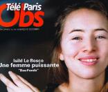 Isild Le Besco, en couverture du TéléObs du 25 décembre