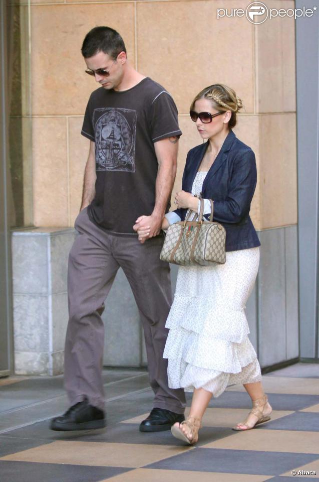 Sarah Michelle Gellar et Freddie Prinze Jr., Los Angeles, le 23 juillet 2009 