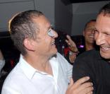 Dany Boon et Arthur, Saint-Tropez, août 2007