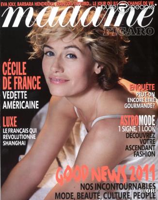 Cécile de France en couverture de Madame Figaro