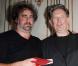 Gustave Kervern et Benoît Delépine à l'occasion de la remise du prix Henri-Jeanson 2011, dans l'enceinte de la SACD, à Paris, le 17 janvier 2011.