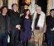 Bruno Lochet, Benoît Delépine, Yolande Moreau et Bertrand Tavernier, à l'occasion de la remise du prix Henri-Jeanson 2011, dans l'enceinte de la SACD, à Paris, le 17 janvier 2011.