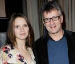 Sara Forestier et Michel Leclerc à l'occasion de la remise du prix Henri-Jeanson 2011, dans l'enceinte de la SACD, à Paris, le 17 janvier 2011.