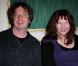 Bruno Lochet et Yolande Moreau à l'occasion de la remise du prix Henri-Jeanson 2011, dans l'enceinte de la SACD, à Paris, le 17 janvier 2011.