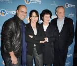 Jérôme Commandeur, Chantal Lauby, et François Berléand à la cérémonie organisée en l'honneur de Dominique Bayle, à l'Hôtel Renaissance, à Paris. 20/01/2011