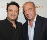 Zhair Murad et Fawaz Gruosi au défilé Haute Couture Zuhair Murad printemps-été 2011, le 25 janvier 2011.