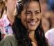 Ana Ivanovic, superbe, assistait le 27 janvier 2011 à la victoire de Novak Djokovic face à Roger Federer en demi-finale de l'Open d'Australie.