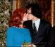 La sublime Christina Hendricks et son compagnon Geoffrey Arend à l'Hôtel de Ville de Paris, le 8 février 2011.