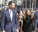 Letizia d'Espagne et Felipe d'Espagne visitent une station de radio à Madrid, le 9 février 2011.