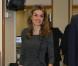 Letizia d'Espagne et Felipe d'Espagne visitent une station de radio à Madrid, le 9 février 2011.