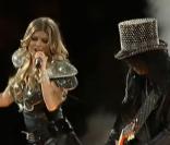 Fergie et Slash, finale du Super Bowl, Dallas, le 6 février 2011