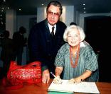 Peter Alexander, ici avec son épouse Hilde Alexander (décédée en 2003), lors d'une exposition en mars 2003.