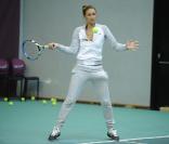 Tatiana Golovin à l'occasion de l'opération Grandes Soeurs en marge de l'Open GDF Suez, le 12 février 2011