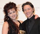 Helena Bonham Carter et James McAvoy lors des BAFTA awards à Londres le 13 février 2011