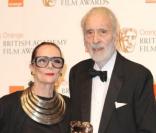 Christopher Lee et sa femme lors des BAFTA awards à Londres le 13 février 2011