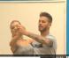 M.Pokora en pleine répétition de tango