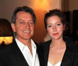 Sara Giraudeau et son père Bernard Giraudeau en avril 2009<br />
