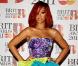 Rihanna dans une robe Dior lors du photocall des Brit Awards le 15 février 2011 à Londres