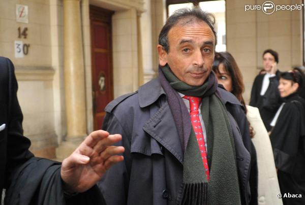 Eric Zemmour au tribunal de Paris, le 11 janvier 2011