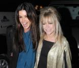 Janice Dickinson et Jo Wood au défilé Julien MacDonald à la Fashion Week de Londres, le 20 février 2011.