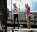 Cameron Diaz et Lucy Punch sur le tournage de Bad Teacher