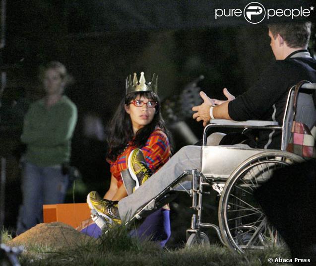 Eric Mabius et America Ferrera sur le plateau de Ugly Betty