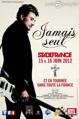 Johnny Hallyday, affiche de la tournée 2012   