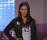Capture d'écran du sketch de Jimmy Kimmel avec Jessica Biel 