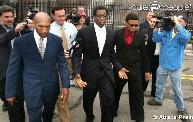 Wesley Snipes se ren au tribunal de Floride en Janvier 2008