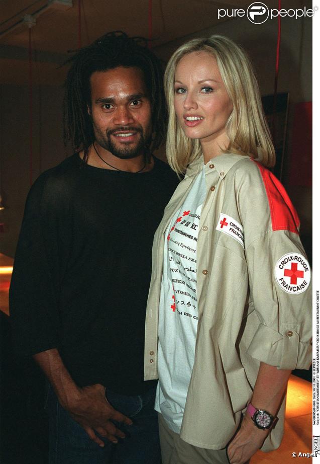 Adriana et Christian Karembeu le 7 novembre 2001