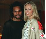 Adriana et Christian Karembeu le 7 novembre 2001 