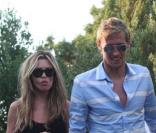 Peter Crouch et Abbey Clancy en vacances en Sardaigne en juin 2009 