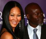 Kimora Lee et Djimon Hounsou à l'occasion du 19e Night at Surdi's Fundraiser Dinner, dans la prestigieuse enceinte du Beverly Hilton de Beverly Hills, à Los Angeles, le 16 mars 2011.