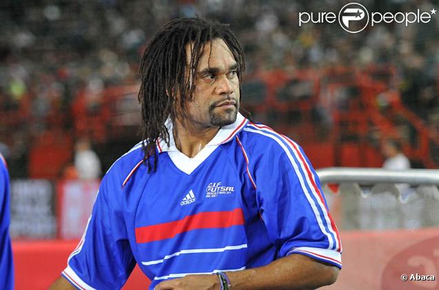 Christian Karembeu à l'occasion du tournoi de futsal organisé par RTL au Palais Omnisport de Paris Bercy, le 27 mars 2011.