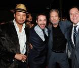 Terrence Howard, Robert Downey Jr., Jeff Bridges et Jon Favreau