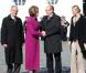 Visite officielle en Irlande d'Albert de Monaco et Charlene Wittstock. Le couple est reçu à Dublin par la présidente Mary McAleese, le 4 avril 2011.