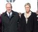 Visite officielle en Irlande d'Albert de Monaco et Charlene Wittstock. Le couple est reçu à Dublin par la présidente Mary McAleese, le 4 avril 2011.