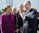 Visite officielle en Irlande d'Albert de Monaco et Charlene Wittstock. Le couple est reçu à Dublin par la présidente Mary McAleese, le 4 avril 2011.