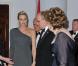 Albert de Monaco et Charlene Wittstock assistent au dîner d'État organisé en leur honneur à Dublin, à Áras an Uachtaráin, la résidence de la présidente d'Irlande. 4 avril 2011 